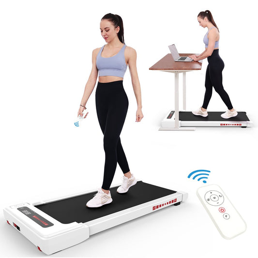 Walking Pad Treadmill under Desk, Grey 2.25HP Portable Mini Treadmill W/ Remote Control